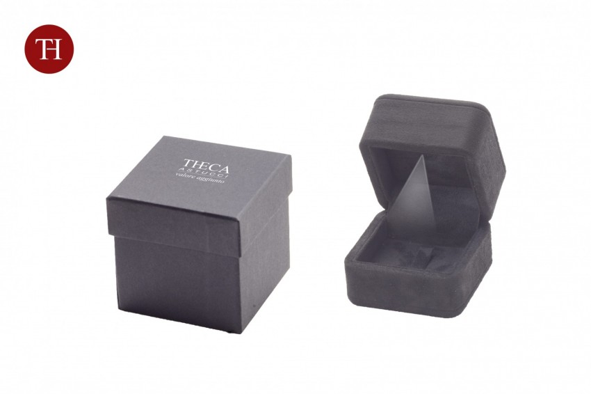 Divani astuccio per anello con luce led 60x60x66 nero - DIV0410 - Foto 2