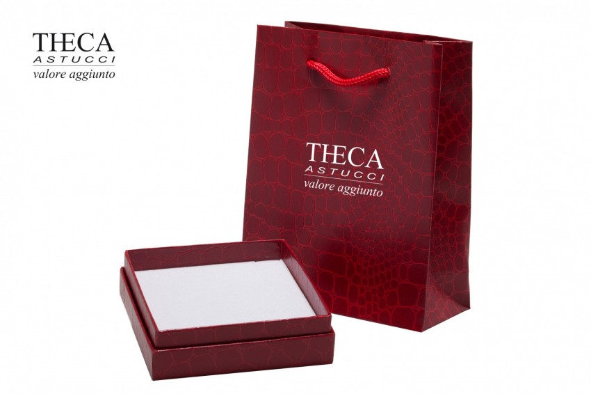 Gator presentation box with gift bag for pendant 90x90x25 red - 9501621 - Photo 3