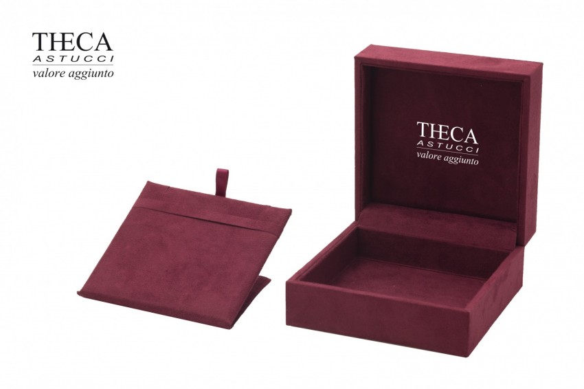Floyd presentation box for earrings pendant 104x104x51 burgundy - FLO3725 - Photo 3