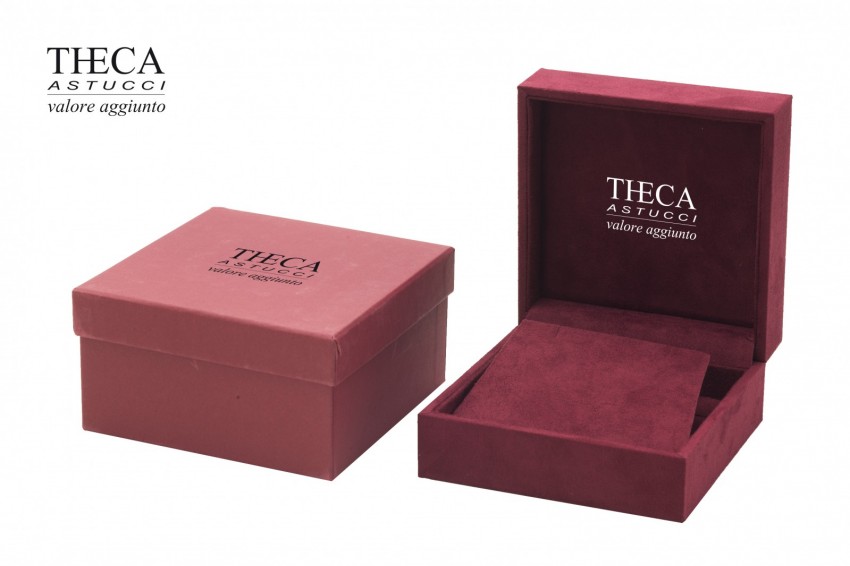Floyd presentation box for earrings pendant 104x104x51 burgundy - FLO3725 - Photo 4
