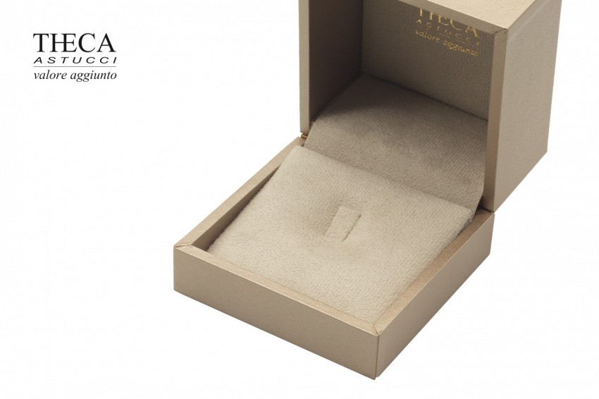 Cristallo gold presentation box for ring earrings 78x78x58 - CRI0575 - Photo 4