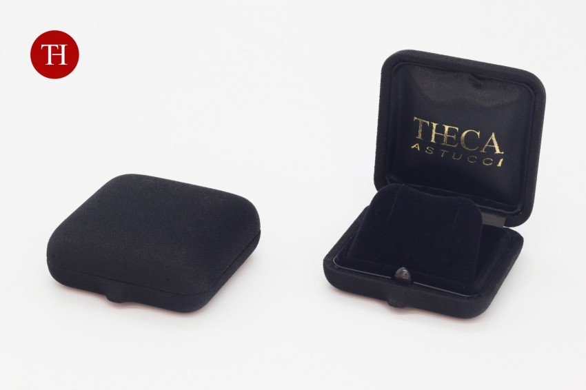 Presentation boxes Jewelry gift boxes Astucci per Gioielli Noir Noir earring box 60x60x25 mm &hellip;