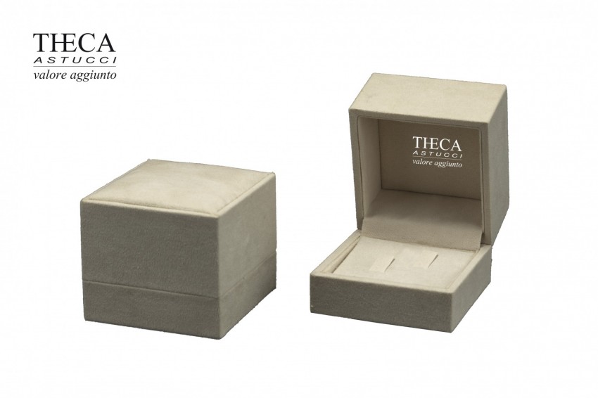 Products with dedication Presentation boxes Engagement Engagement rings box 65x67x54 ivory