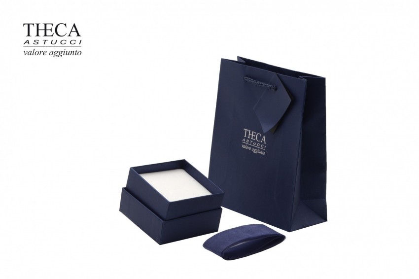 Diamante presentation box with gift bag for earrings pendant 70x70x38 - AUR1440 - Photo 2