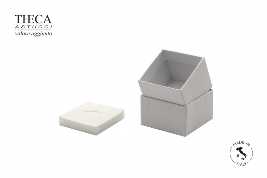 Chiara presentation box for ring earrings 58x58x46(33) white - CHI0550 - Photo 2