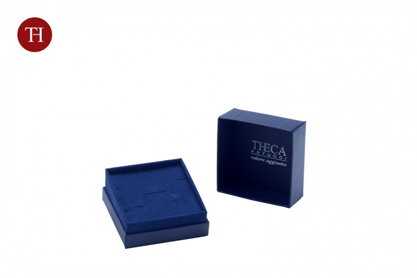 Diamante lusso presentation box gift box for earrings 70x70x48 navy - BUL1440 - Photo 3