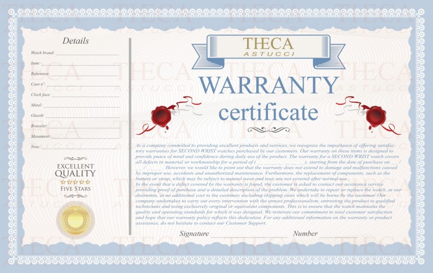 Watch certificates size 297x210 - GORWA00 - Photo 2