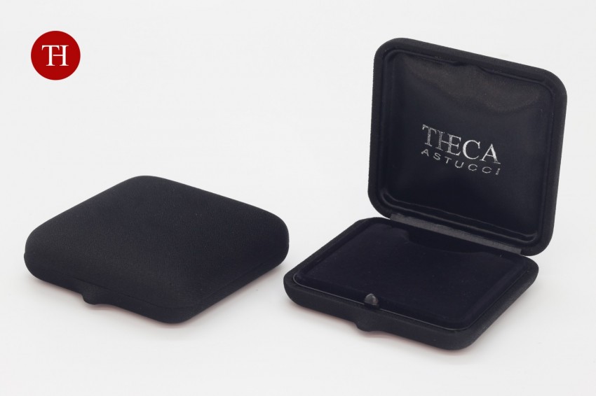 Presentation boxes Jewelry gift boxes Astucci per Gioielli Noir Noir pendant box 80x80x25 mm &hellip;