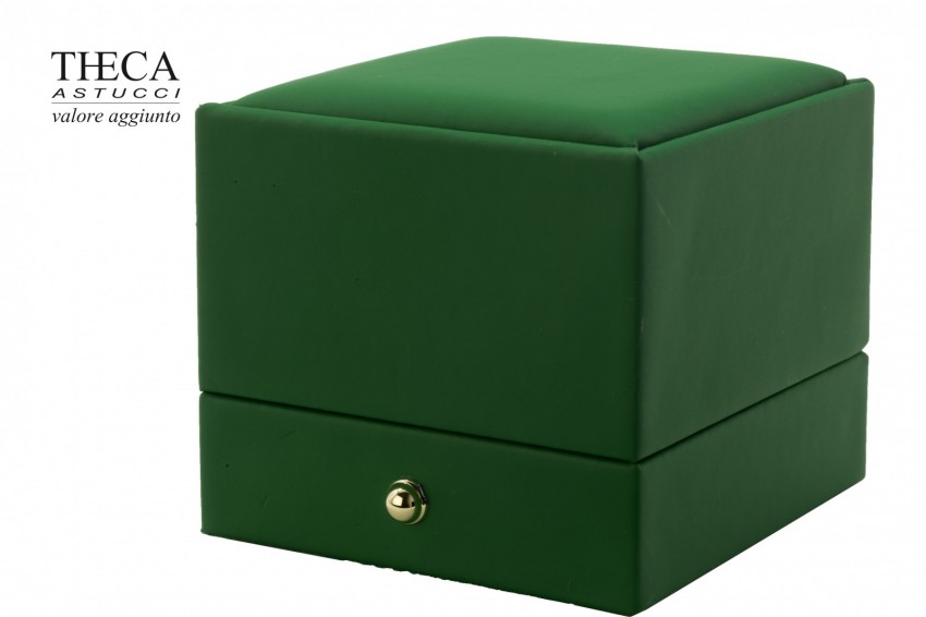 London presentation box for ring earrings 65x67x55 green - LON0460 - Photo 6