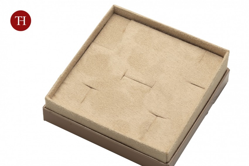 Diamante lusso presentation box with gift box for pendant 95x95x48 rose gold - BUL1683 - Photo &hellip;