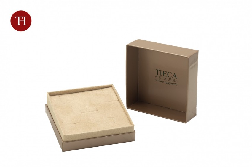 Diamante lusso presentation box with gift box for pendant 95x95x48 rose gold - BUL1683 - Photo &hellip;