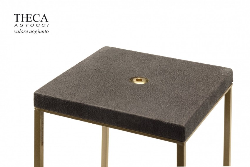 Bella jewelry display base 90x90x100 brass - grey - BEL1630 - Photo 2