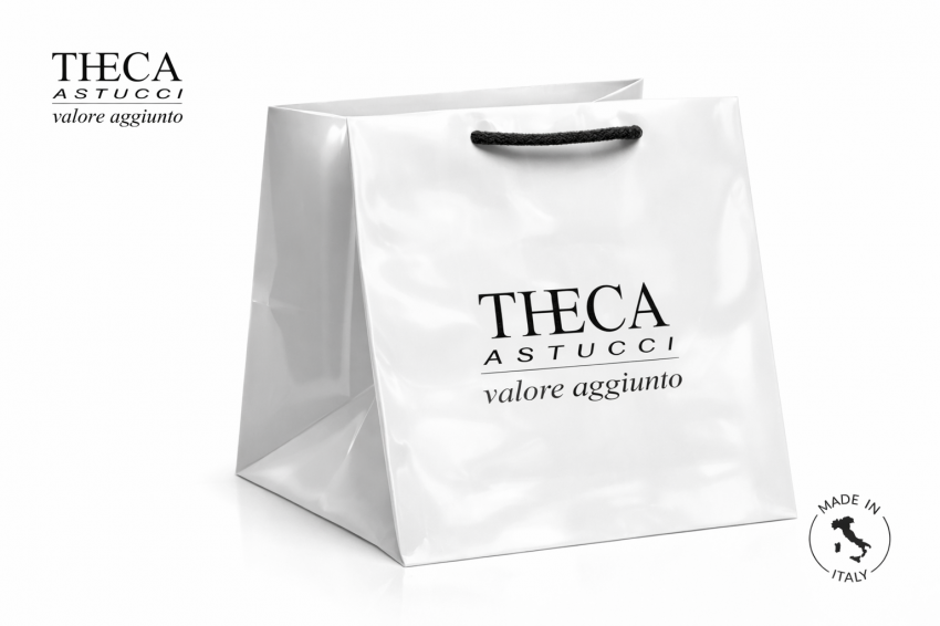 Jewelry gift bags Luxury carrier bags Square shopper Square shopper  38+27x29 glossy white