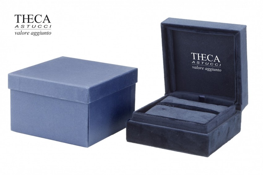 Onyx presentation box for earring pendant 105x105x55 navy - HO13740 - Photo 2